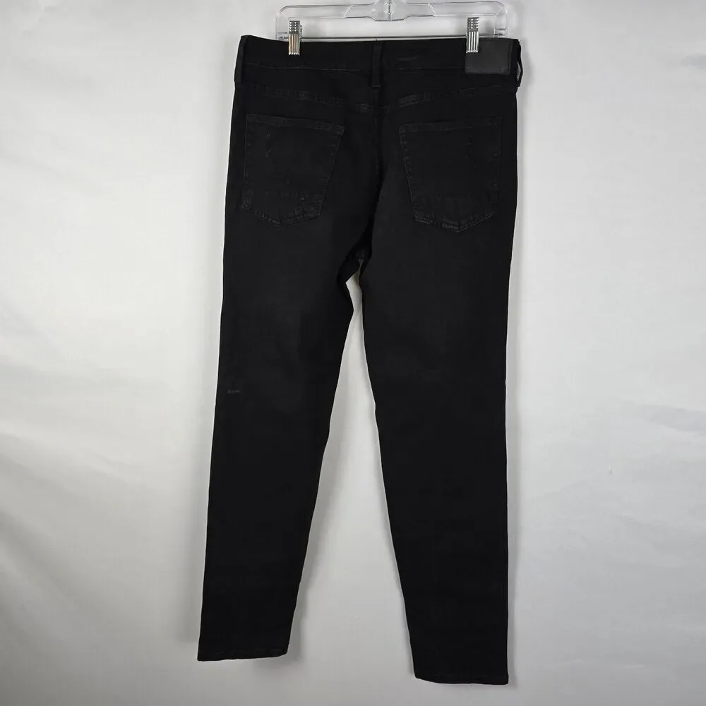 Aeropostale Aero Athletic Skinny Jeans Men's 34 x 34 Black Distressed NWT